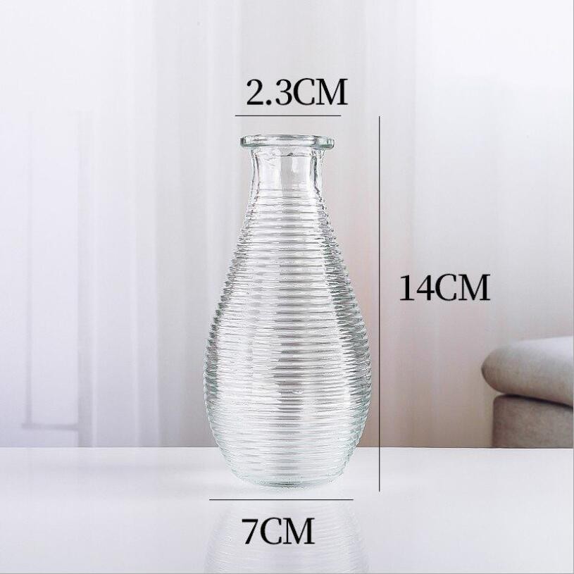 High Quality Tabletop Little Flower Glass Vase Flower Vase for Home Decor