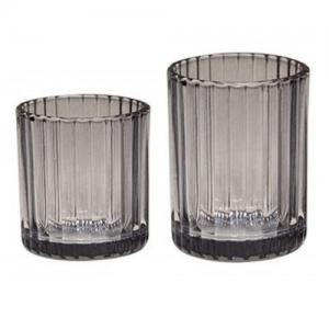 Cylinder Round Empty Clear Glass Candle Jar Wholesale