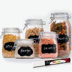 Glass storage jar