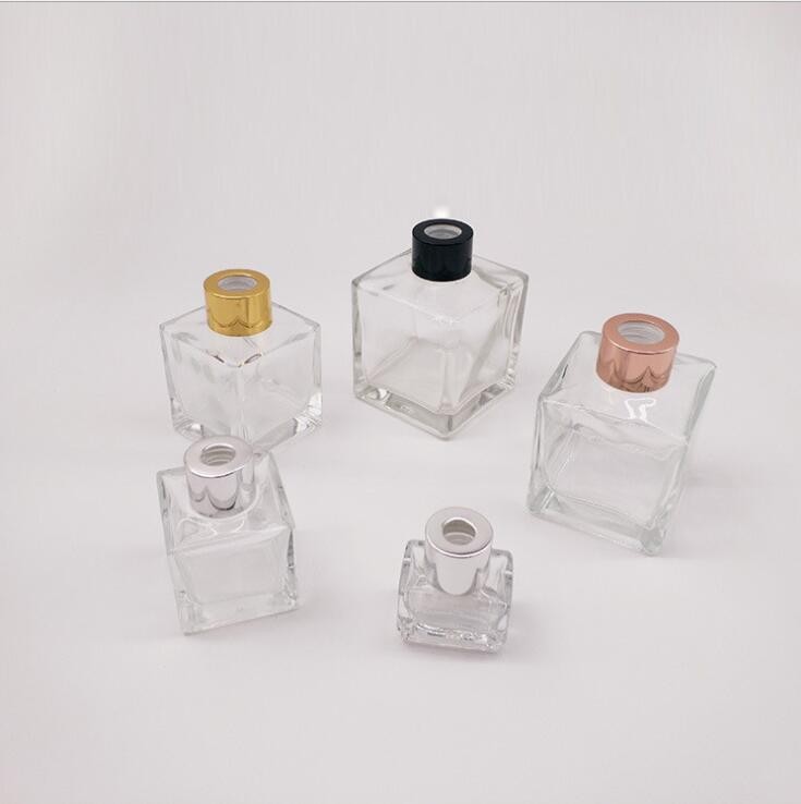 50ml Square Glass Home Perfume Diffuser Bottle for Home Decor