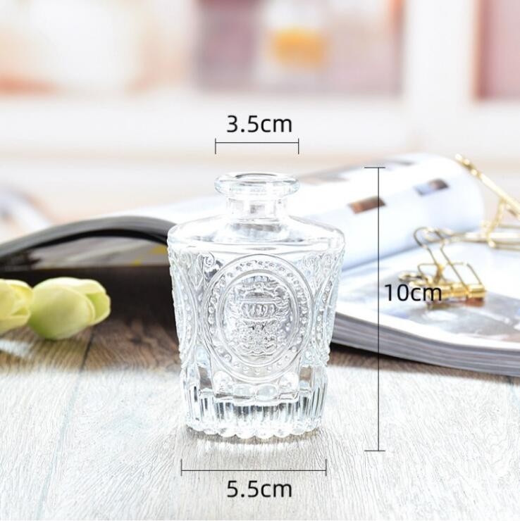 Beautiful Clear Empty Aroma Reed Diffuser Bottle Glass Reed Diffuser Perfume Bottles
