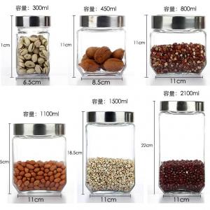 Borosilicate Glass Storage Jar Tube Shaped Glass Storage Jar for Cookie