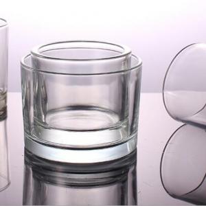 Cheap Custom Clear Cylinder Glass Candle Jar for Candle Making Wholesale