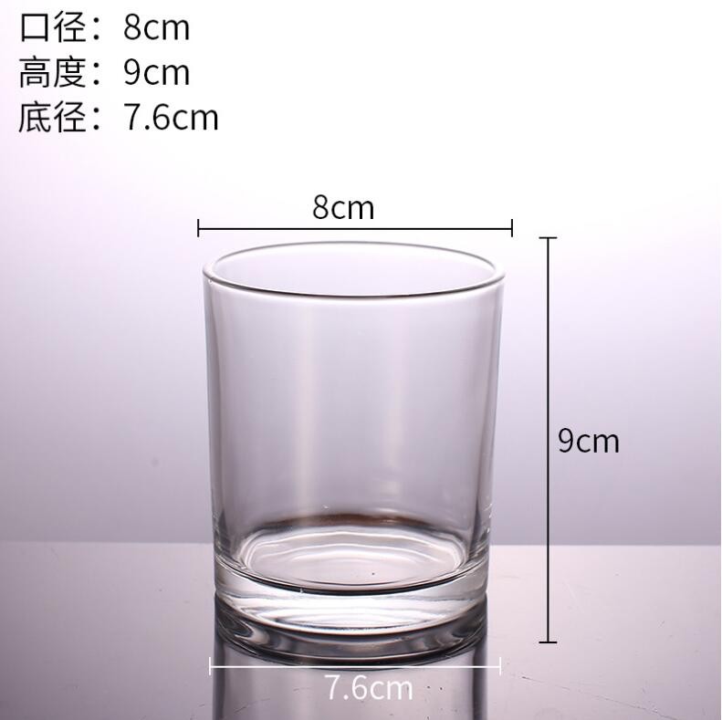 Cheap Custom Clear Cylinder Glass Candle Jar for Candle Making Wholesale