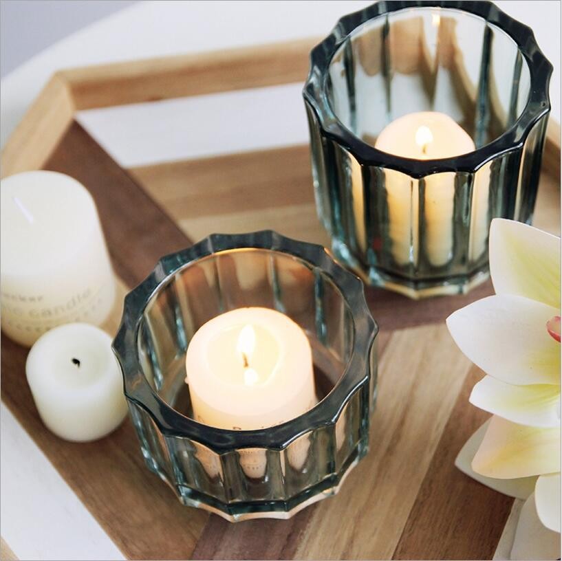 Custom Candle Vessels Tealight Candle Holder Empty Candle Container in Bulk