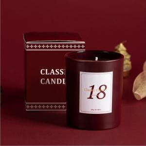 Customized Luxury Custom Scented Candle in Glass Jar with Label