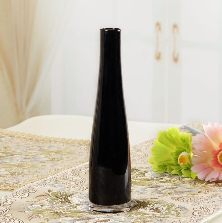 Elegant Antique Wedding Decoration Customic Colored Long Neck Glass Vases