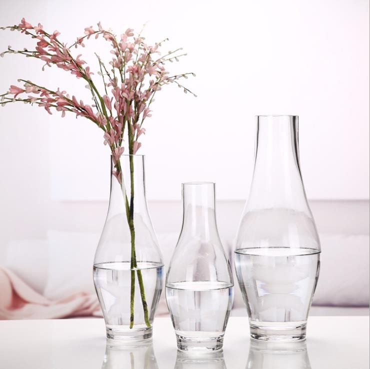 Elegant Antique Wedding Decoration Customic Colored Long Neck Glass Vases