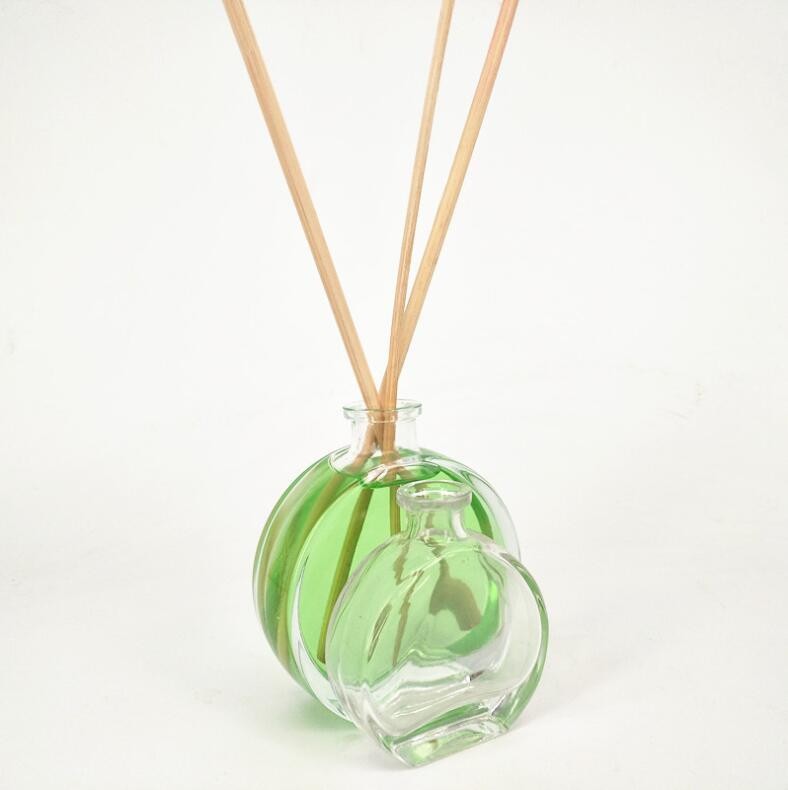 Empty Home Decorative Perfume Aroma Glass Reed Diffuser Bottle Colored Diffuser Bottle