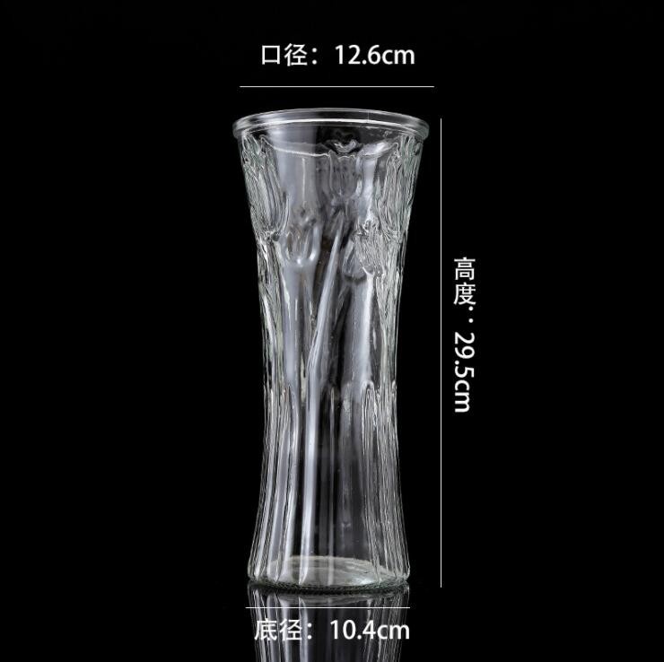 Engraved Tall Crystal Glass Vase Flower Vase for Bulk
