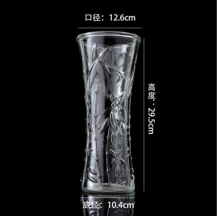 Engraved Tall Crystal Glass Vase Flower Vase for Bulk