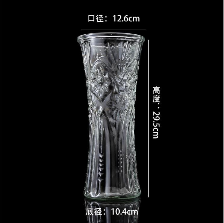 Engraved Tall Crystal Glass Vase Flower Vase for Bulk