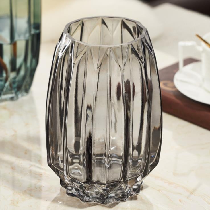 Europe Standard Modern Crystal Glass Vase for Home Decor Office Decor