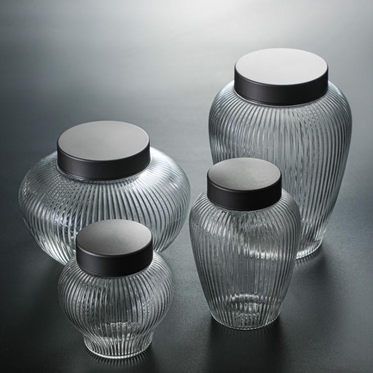 European-Style Glassstorage Jar Decorations Home Food Storage Jar Decoration