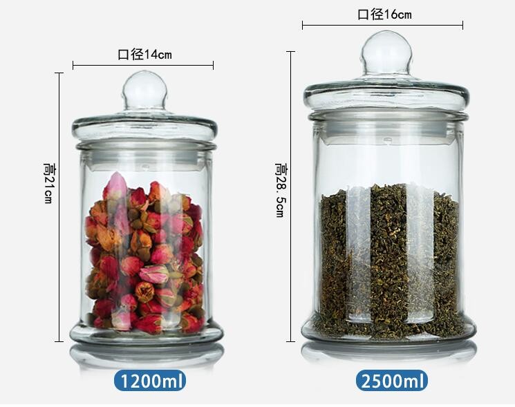 Exquisite Kitchen Gadget Food Storage Cookie Container Decoration Ceramic Candy Jar Home Goods Glass Jars