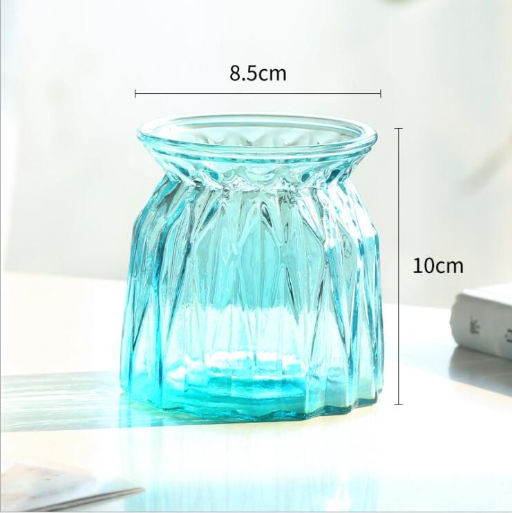 Factory Price Colorful Home Decor Folorful Glass Vase Botttle