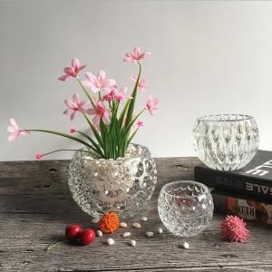 Factory Wholesale Clear Glass Vases for Home Decoration