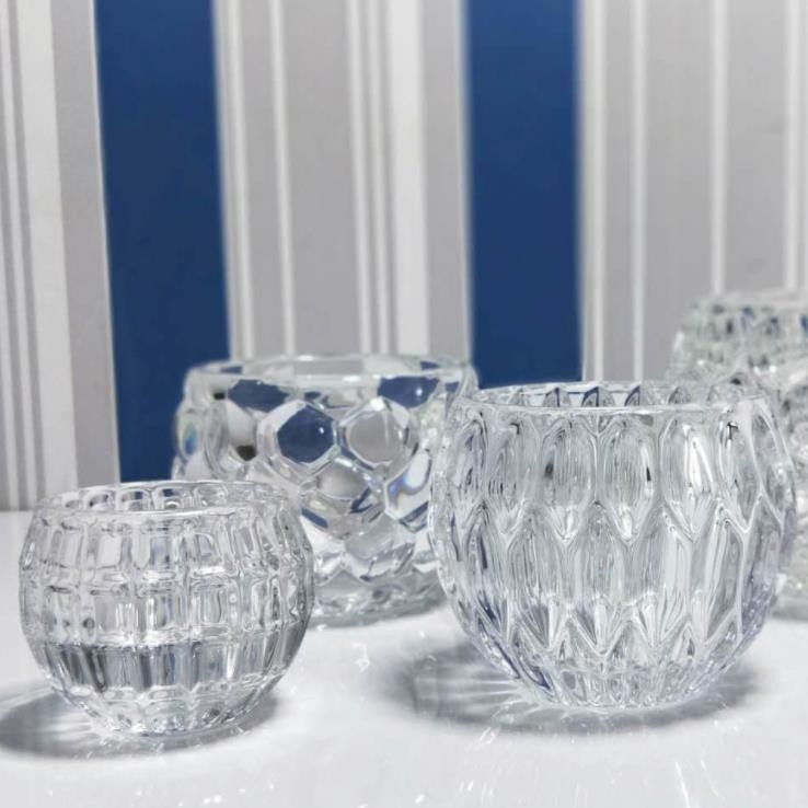 Factory Wholesale Clear Glass Vases for Home Decoration