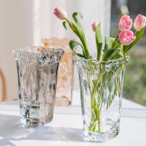 Flower Glass Vase Glass Vase Wedding Big Square Glass Vase