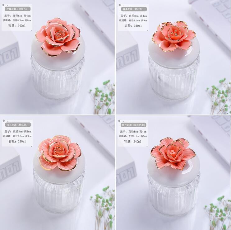 Food Grade Acacia Glass Storage Contains with Airtight Lid