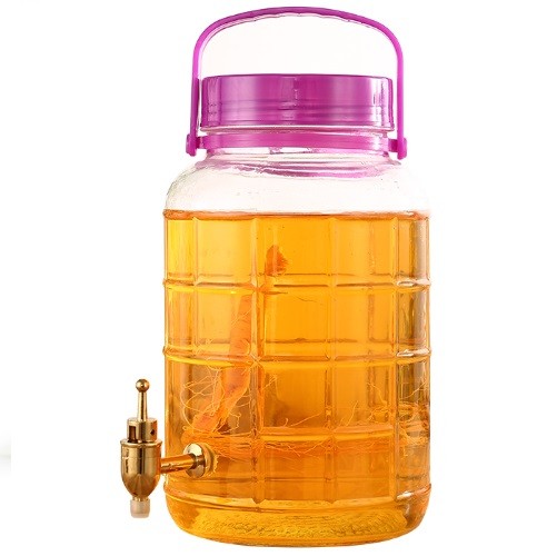 Glass Water Juicer Beverage Dispenser