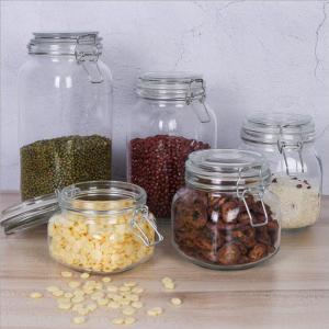 Glass Jar Candy Coffee Honey Storage Glass Jars with Lid Kitchen