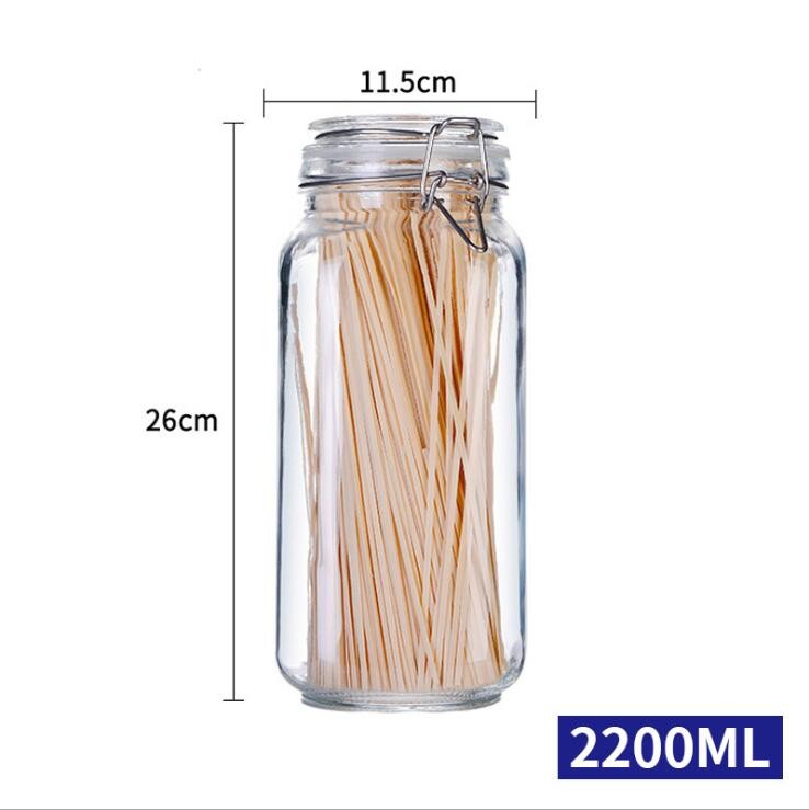 Glass Jar Candy Coffee Honey Storage Glass Jars with Lid Kitchen