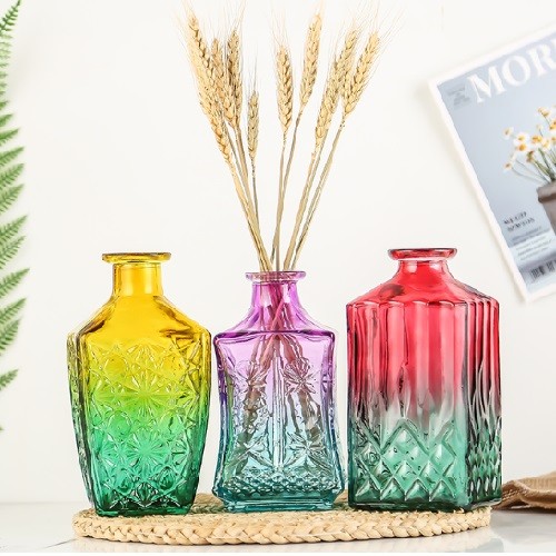 High quantity glass vase for home decoration