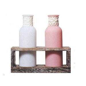 Home Artificial Desktop Decoration Cylinder Glass Planter Glass Vase