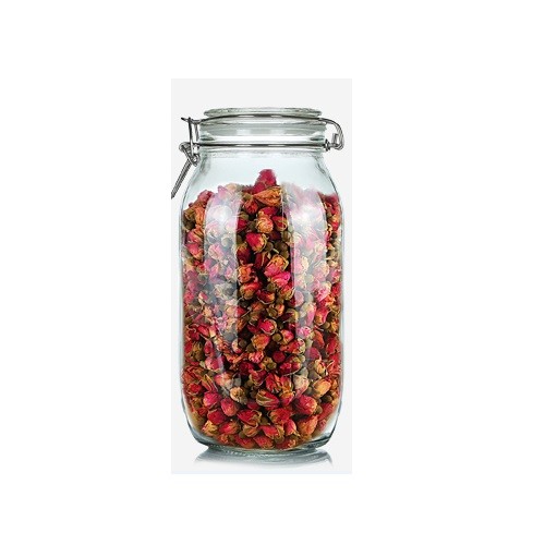 high quantity glass storage jar with lid
