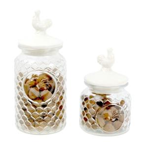 Top Sale Kitchen Nuts Air Tight Large Glass Storage Jar/bottle With Wood Lid