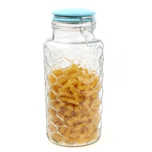 High Quality Pickles Glass Storage Jar With Metal Cilp Lid