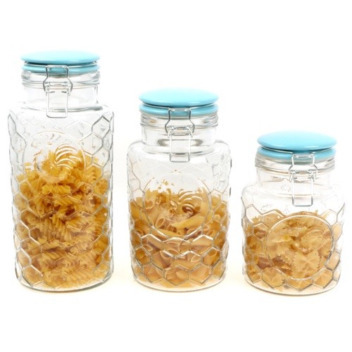 High Quality Pickles Glass Storage Jar With Metal Cilp Lid