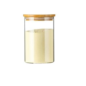 New Selling Transparent Glass Storage Jars With Wooden Lids Glass Preserving Jar With Wooden Lid