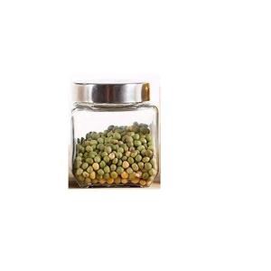 Home Usage Clear Glass Spice Jar Borosilicate Glass Storage Jar With Bamboo Lid For Tube Shaped 