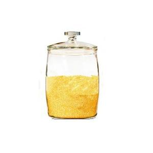 Glass Storage Jar With Wood Lid For Coffee Bean & Kitchen Food Container
