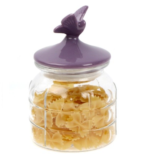 Large Square Glass Storage Jars With Clasp Lids For Food