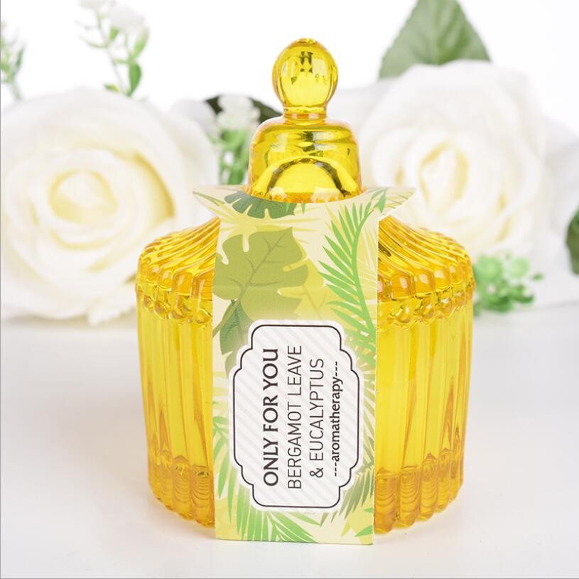 High Quality Crystal Glass Candy Jar Eco-Friendly Luruxy Glass Candle Jar for Bulk