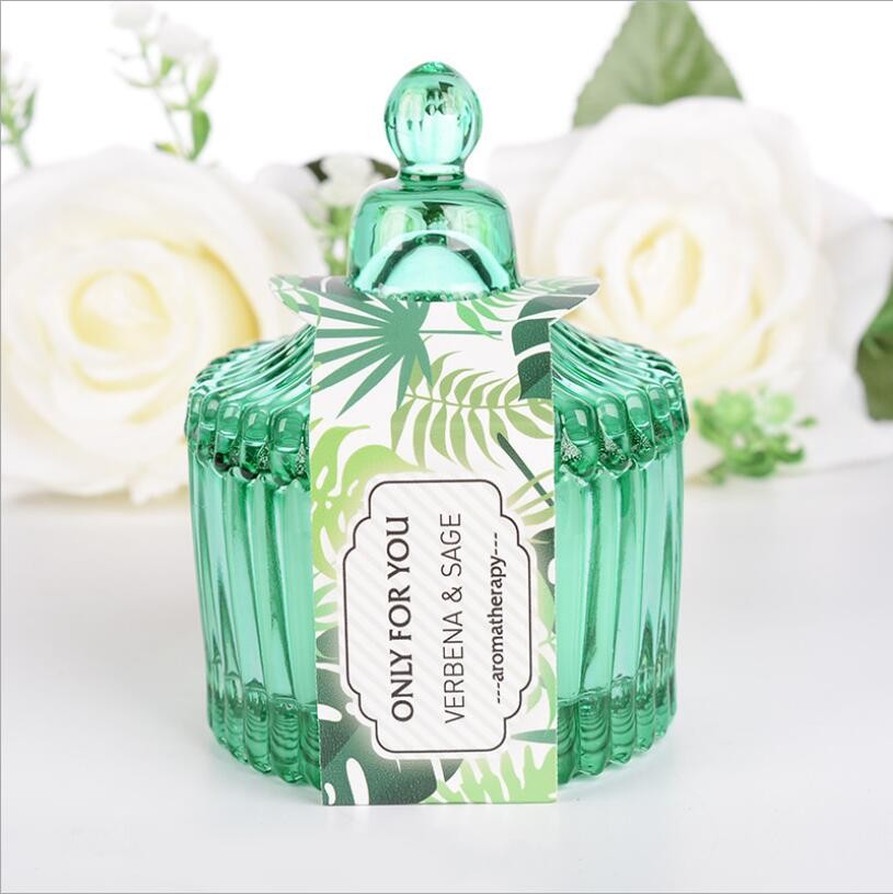 High Quality Crystal Glass Candy Jar Eco-Friendly Luruxy Glass Candle Jar for Bulk