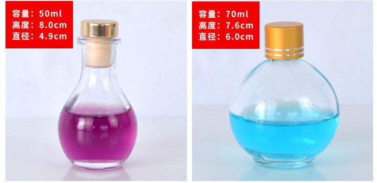 High Quality Empty Perfume Bottles Custom Bottle Ger Shape Glass Diffuser Bottle