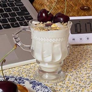  High Quality Home Decoration Drinkware Glass Mugs Glass Cup with Handle  