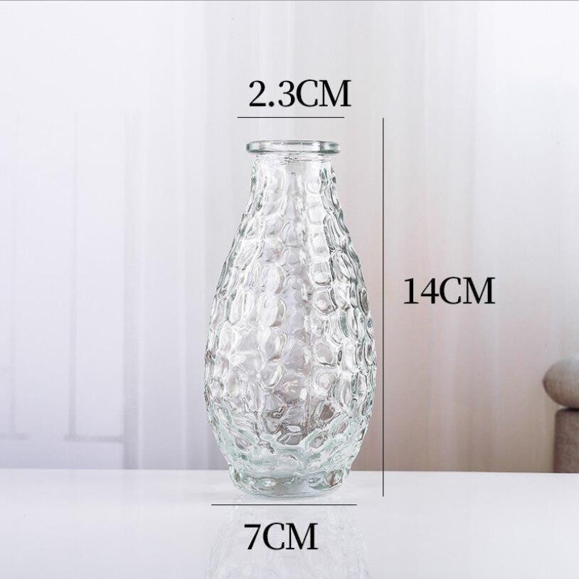 High Quality Tabletop Little Flower Glass Vase Flower Vase for Home Decor