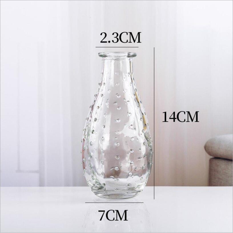 High Quality Tabletop Little Flower Glass Vase Flower Vase for Home Decor