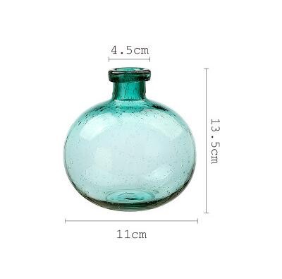 High Quantity Bubble Round Glass Vase for Deco