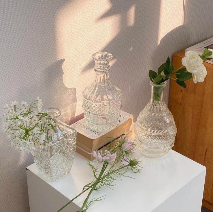Home Decor Vases Handicraft Flower Murano Art Hand Blown Glass Vase