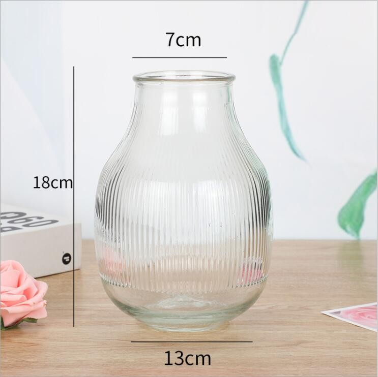 Home Decoration Glass Vase for Flowers Planter Customized Colored