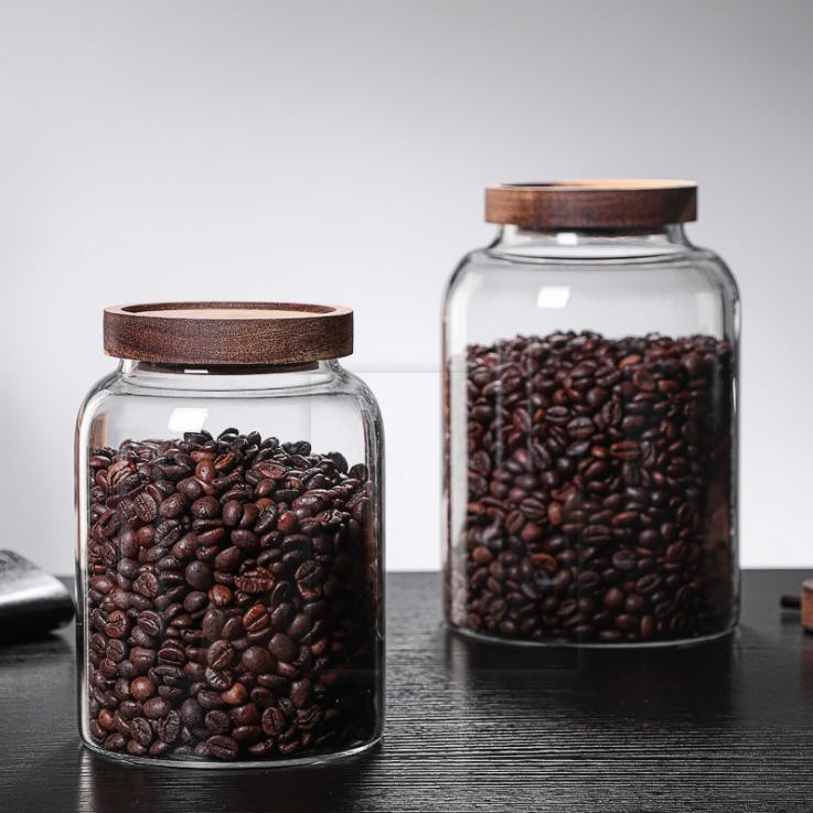  Hot Sale Borosilicate Glass Food Storage Jar with Cork Lid