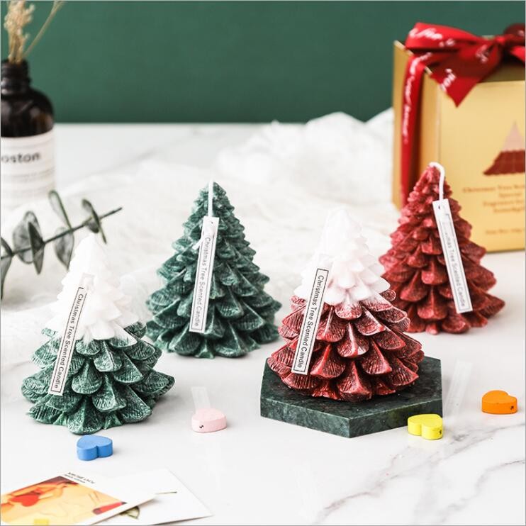 Hot Sale Christmas Tree Candle Craft for Home Decoration
