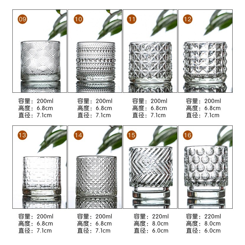 Hot Sale Clear Cylinder Glass Candle Holder Luxury Taper Tealight Cup