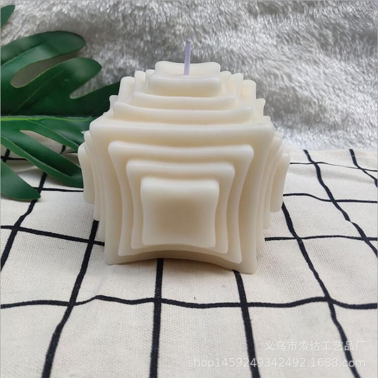 Ins Soy Wax Scented Candle Home Decoration Magic Square Candle